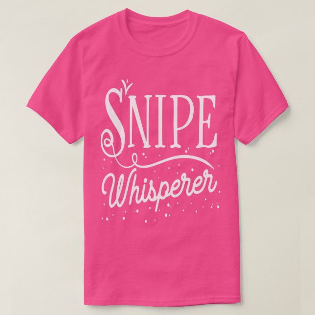 Camiseta Snipe Whisperer Funny Snipe Caça (Frente do Design)