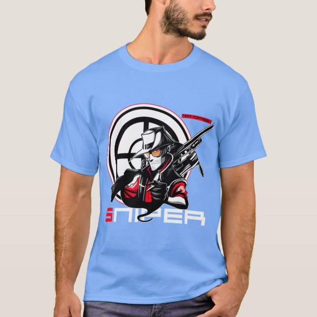 Camiseta Sniper retrô (Frente)