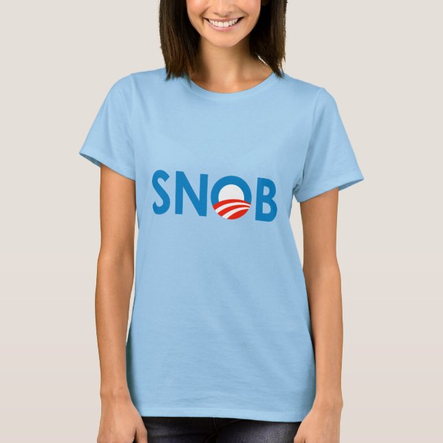CAMISETA SNOB/ANTI-OBAMA (Frente)