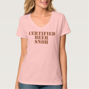 Camiseta Snobe certificado da cerveja