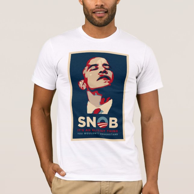 Camiseta SNOBE + Os amigos de Obama - personalizados (Frente)