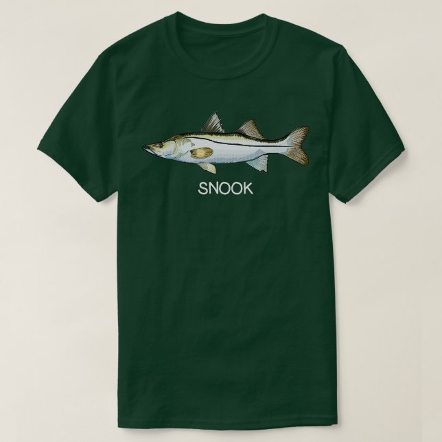 Camiseta Snook Saltwater Game Fish (Frente do Design)