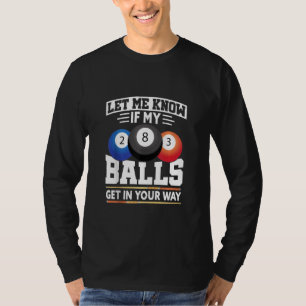 Camiseta Snooker de Mesa de Piscina de Ball Play Billiard 8