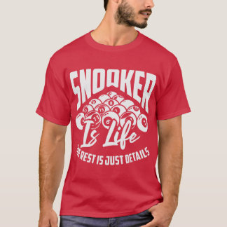 Camiseta Snooker É A Vida O Resto É Apenas Detalhes Billiar