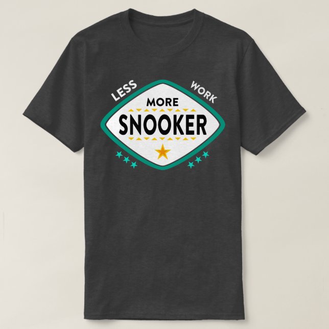 Camiseta Snooker Snooker Billiards (Frente do Design)