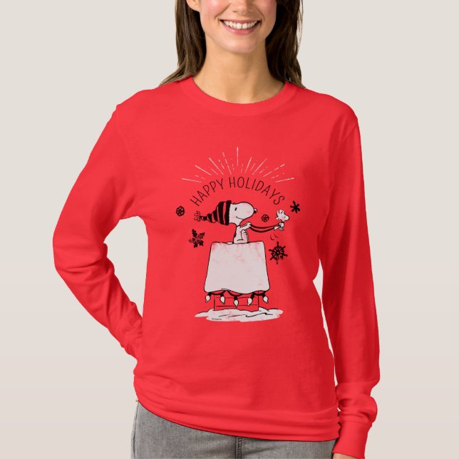 Camiseta Snoopy and Woodstock - Feliz e Brilho (Frente)