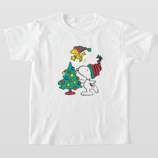 Camiseta snoopy and woodstock on christmas