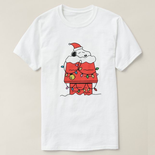 Camiseta snoopy dormindo no inverno (Frente do Design)