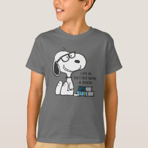 Camiseta Snoopy "Eu Li Passado Da Minha Noite"