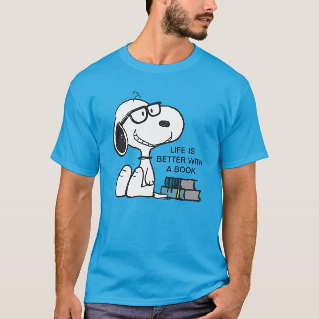 Camiseta Snoopy "Eu Li Passado Da Minha Noite" (Frente)