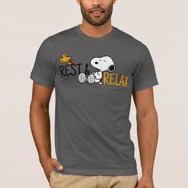 Camiseta Snoopy & Woodstock | Dias Preguiçosos (Frente)