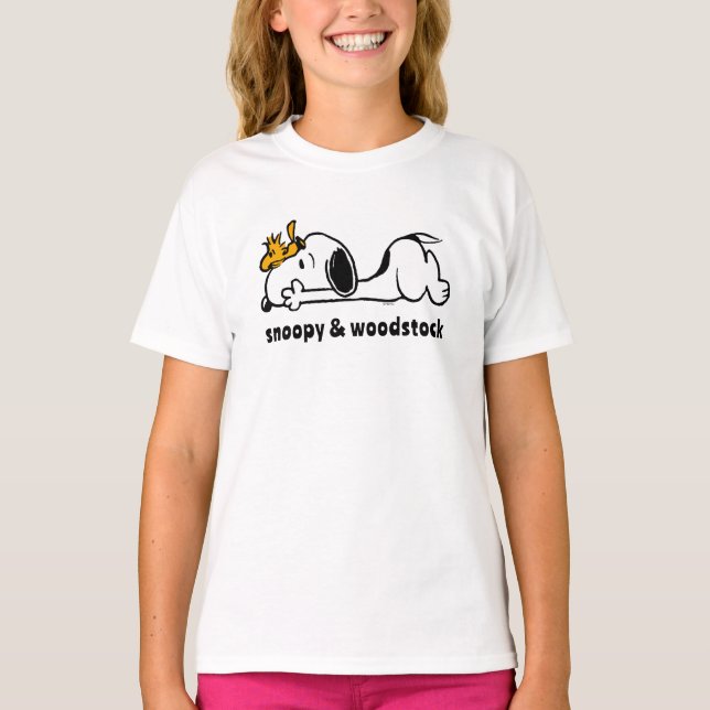 Camiseta Snoopy & Woodstock | Sorriso Rindo (Frente)