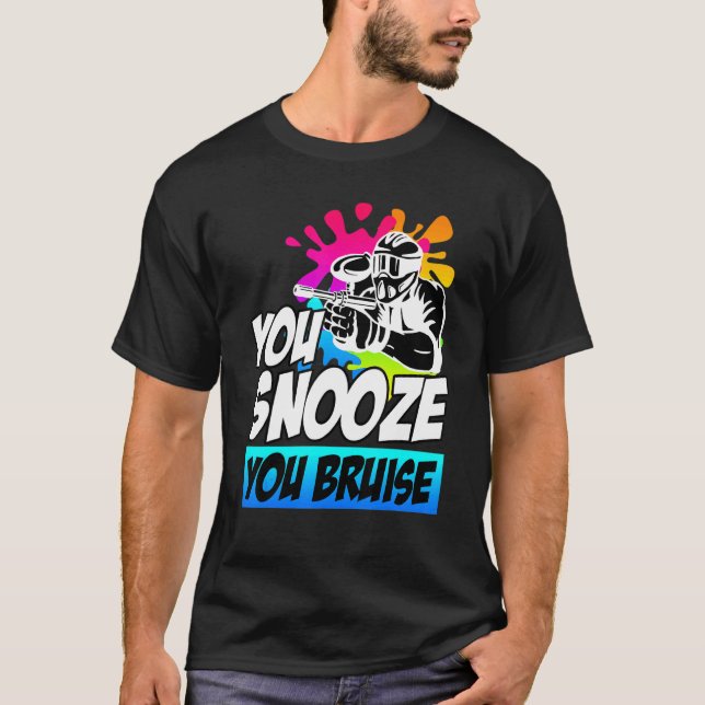 Camiseta Snooze Você Esnobe Paintball (Frente)