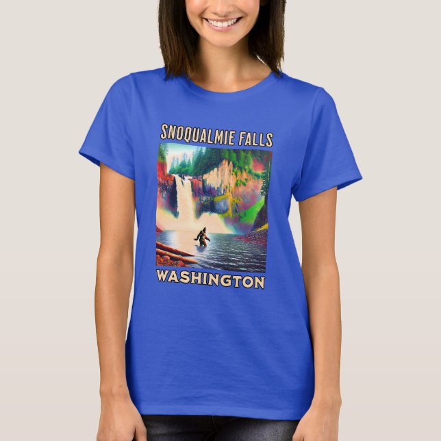 Camiseta Snoqualmie Cai Shirt Washington, Sasquatch (Frente)