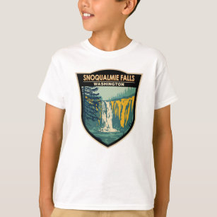 Camiseta Snoqualmie Falls Washington Waterfall Vintage