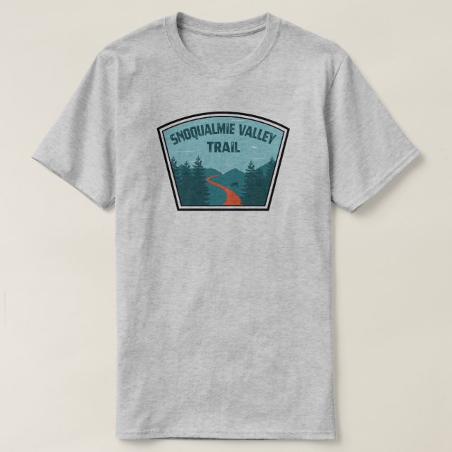 Camiseta Snoqualmie Valley Trail Washington (Frente do Design)