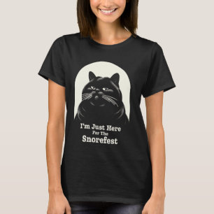 Camiseta Snorefest Gato Irritado Coworker Divertido Univers