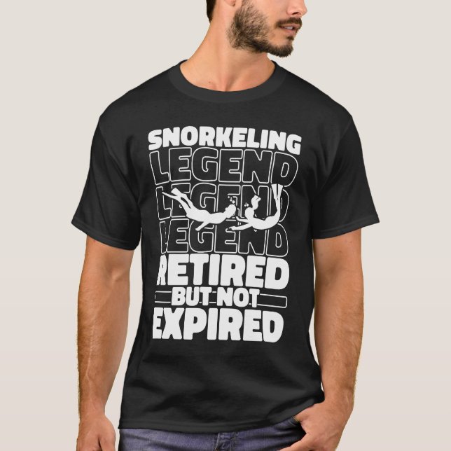 Camiseta Snorkel Retired Diving  Diver Snorkeling (Frente)