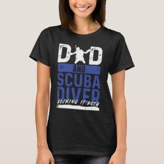 Camiseta Snorkeler Scuba Merging Deep Underwater