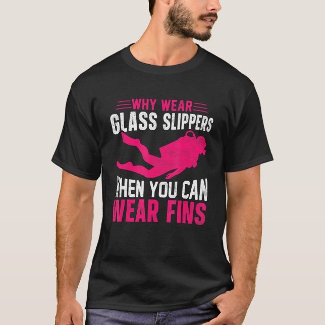 Camiseta Snorkeler Scuba Merging Deep Underwater (Frente)