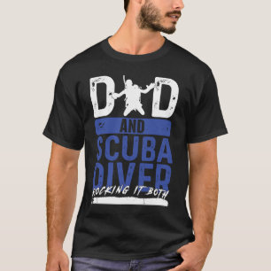 Camiseta Snorkeler Scuba Merging Deep Underwater
