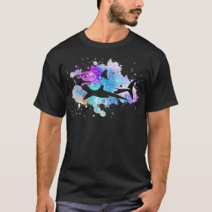 Camiseta Snorkeling Da Difusão Da Vintagem Da Lover De Tuba
