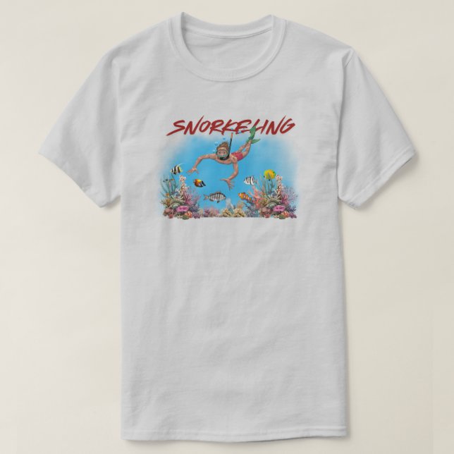 Camiseta Snorkeling T-Shirt (Frente do Design)