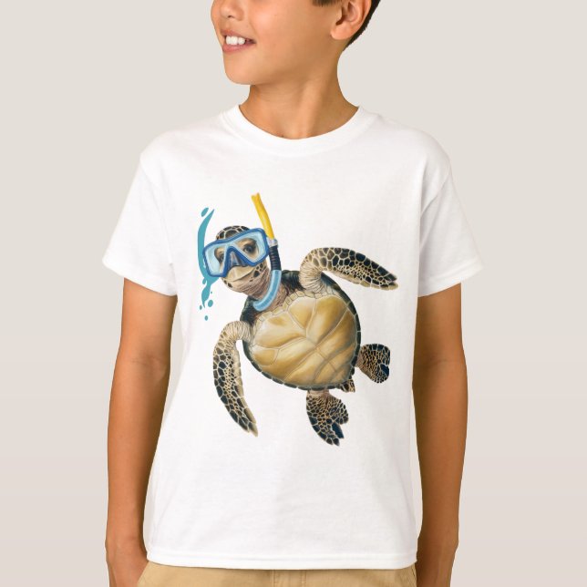 Camiseta Snorkeling Turtle Adventure (Frente)