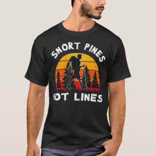 Camiseta Snort Pines Not Lines Retro Sun Minimalist