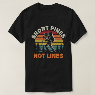 Camiseta Snort Pines Not Lines Vintage scout Gift T Shirt