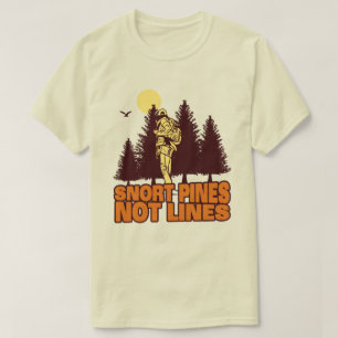 Camiseta Snort Pines Not Lines Vintage scout Gift T Shirt