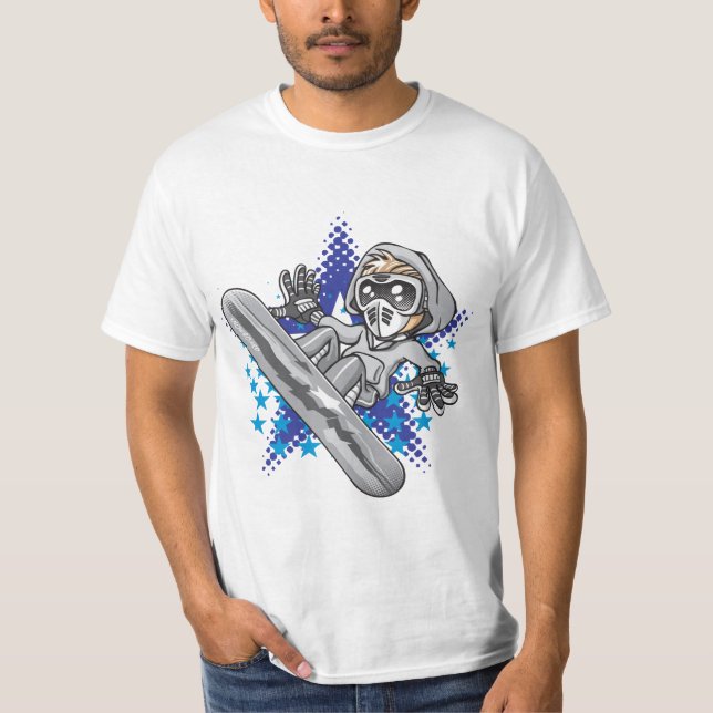 Camiseta Snow boy and stars (Frente)