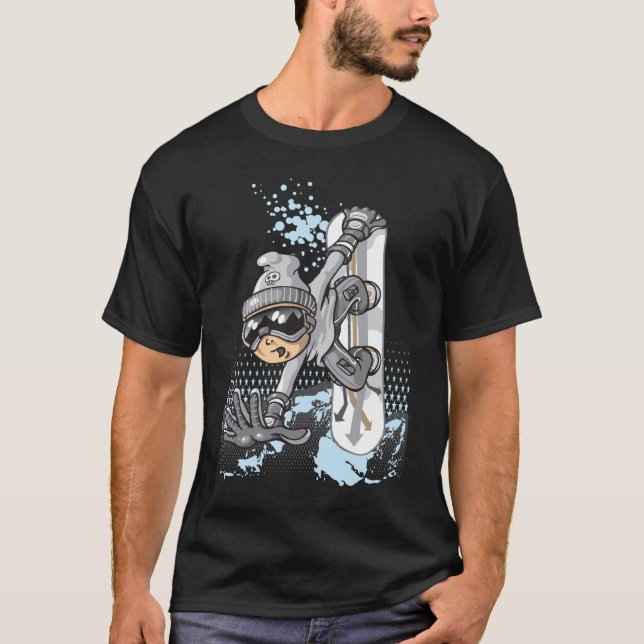 Camiseta Snow boy flying (Frente)