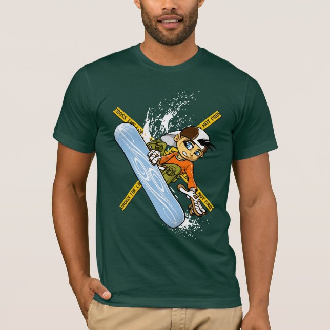 Camiseta Snow boy jumping (Frente)