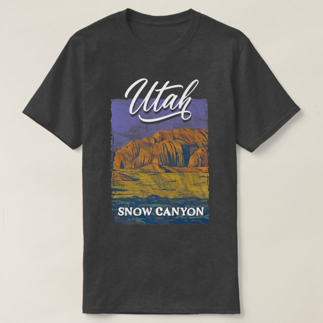 Camiseta Snow Canyon Utah Beehive State National Parks Migh (Frente do Design)