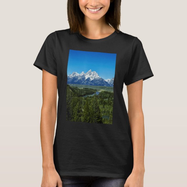 Camiseta Snow-covered mountains Grand Teton National Park W (Frente)