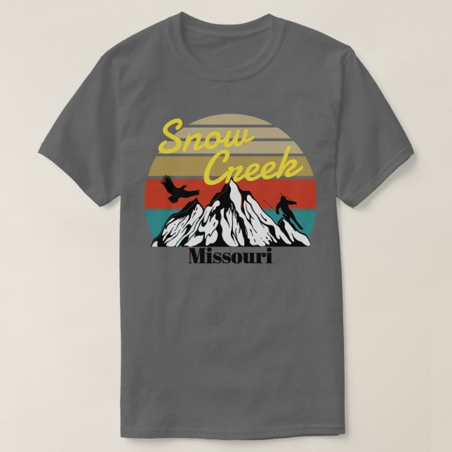 Camiseta Snow Creek ski Missouri (Frente do Design)