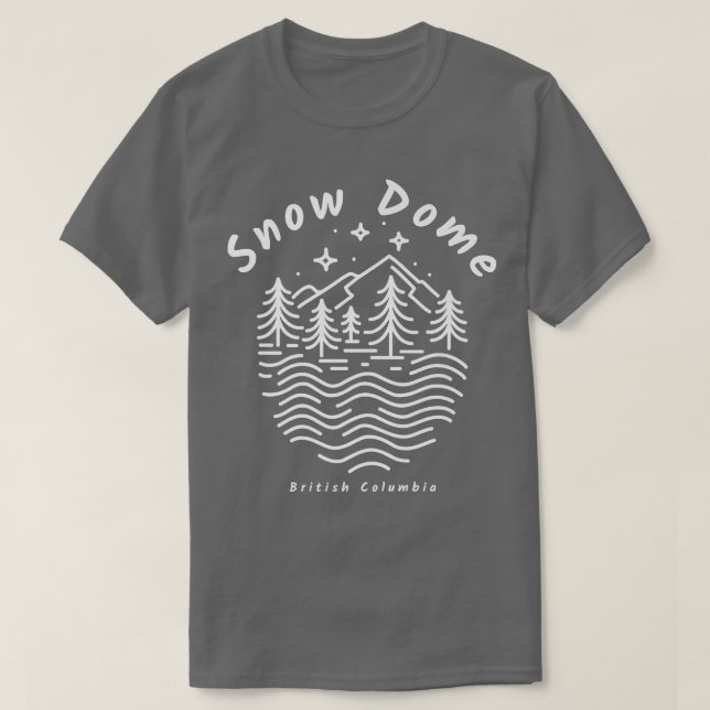 Camiseta Snow Dome Mountain in British Columbia  (Frente do Design)