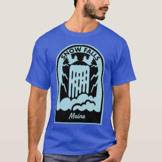 Camiseta Snow Falls Maine