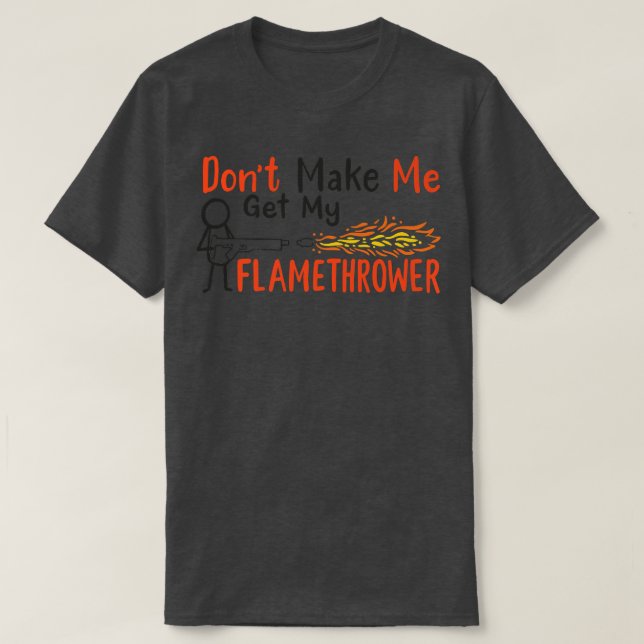 Camiseta Snow Flamethrower Prop Pyro Flame Fire Gun Flame T (Frente do Design)