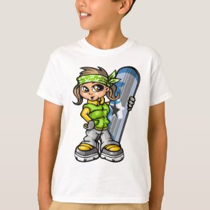 Camiseta snow girl posing