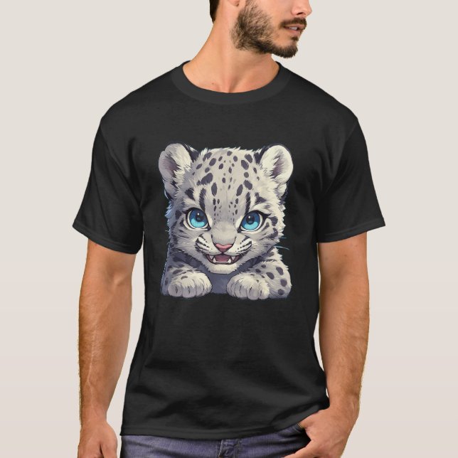 Camiseta Snow Leopards Lovers Snow Leopard  (Frente)