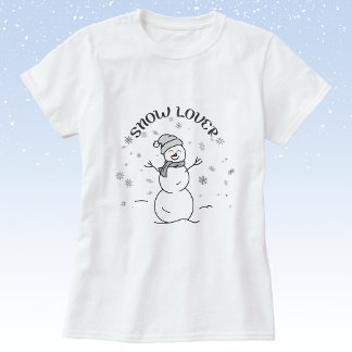 Camiseta Snow Lover Snowman T-Shirt                        