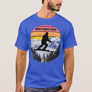 Camiseta Snow Ski Mont Sainte Anne Skiing Fields Canadá