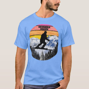 Camiseta Snow Ski Okushiga Kogen Skiagen Fields Honshu Isla