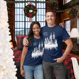 Camiseta Snow White Forest Night Sky Wils Horse Happy Ho Ho