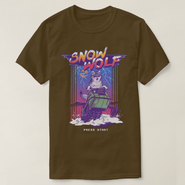 Camiseta Snow Wolf (Frente do Design)