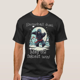 Camiseta Snowball Fighter Ninja ama Snowball Duel em Wint