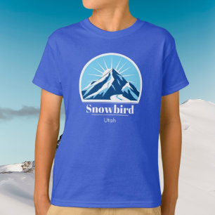 Camiseta Snowbird Utah roupas de esqui crianças roupa