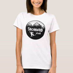 Camiseta Snowbird Utah senhoras snowboarder tee